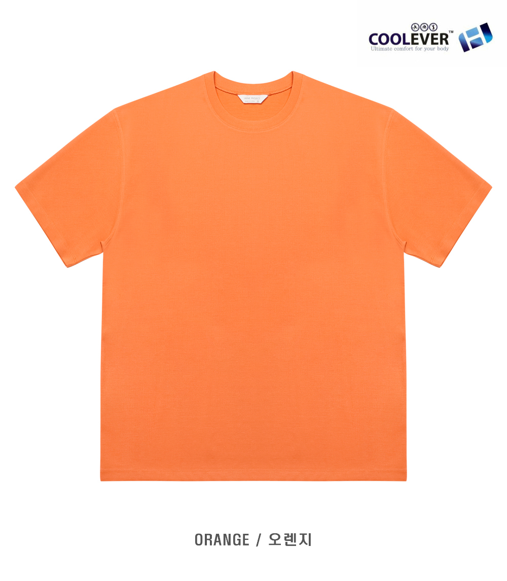 반팔 티셔츠 오렌지 색상 이미지-S1L47