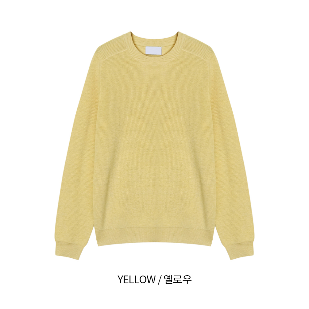 긴팔 티셔츠 옐로우 색상 이미지-S1L30