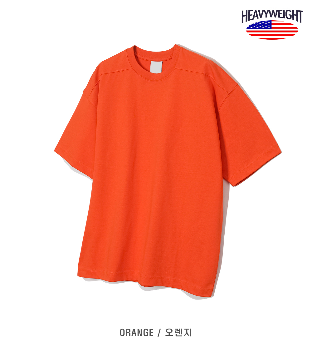 반팔 티셔츠 오렌지 색상 이미지-S1L59